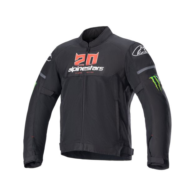 ALPINESTARS FQ20 T SPS Air Monster Poly Fabric Jacket Black White Bright Red