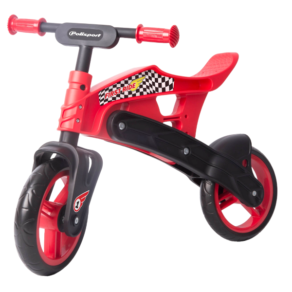 Polisport Off road Balance Bike Black Red Motorace Fast Shipping