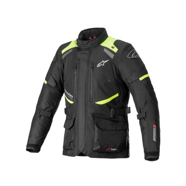 Alpinestars Andes V3 Drystar Jacket Black Yellow Fluo
