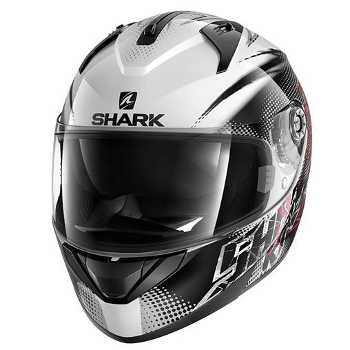 Shark Ridill Blank FINKS White Black Red WKR Free Shipping Motorace