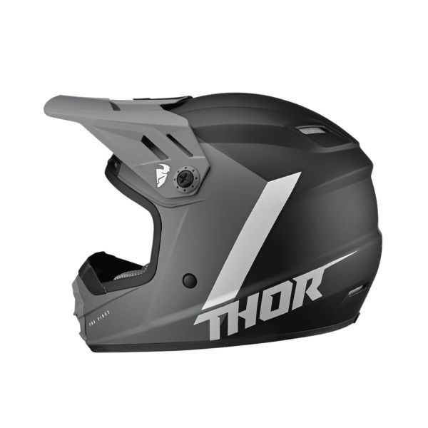 Thor Kids MX Helmet Sector Chev Grey Black Motorace Fast