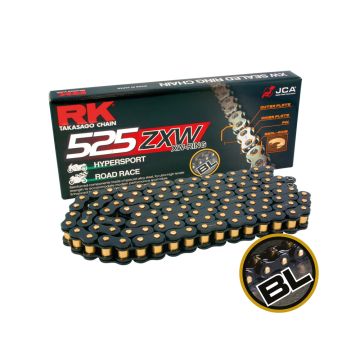 RK BL525ZXW XW Ring Chain - Black/Gold - 124L