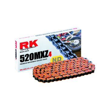 RK ND520MXZ4 Non Sealed Chain  - Neon Orange - 120L