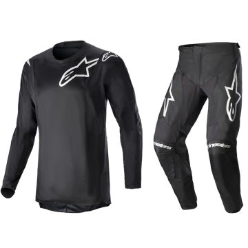 Alpinestars Racer Graphite Gear Set - Black/Reflective Black - 38