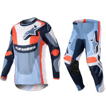 Alpinestars Fluid Agent Gear Set - Night Navy/Hot Orange - 34