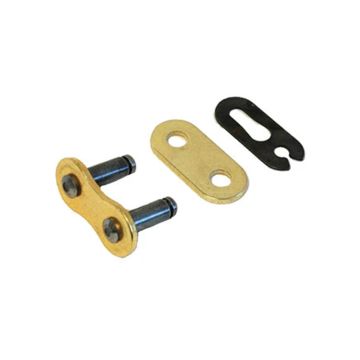 RK BL525XRE Connecting Link - Black/Gold - XW Ring
