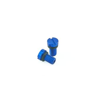 K-Tech - Front Fork Air Bleed Screw (KYB/Showa) Blue - Pair