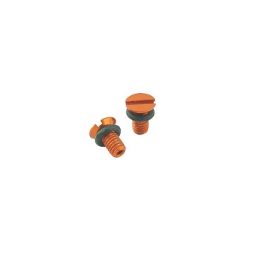 K-Tech - Front Fork Air Bleed Screw (WP) Orange - Pair