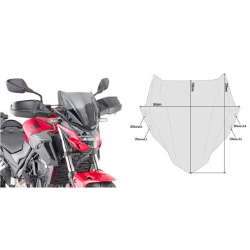 GIVI - 1176A Smoked Specific Screen