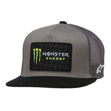 MONSTER CHAMP TRUCKER HAT -  GREY