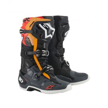 Alpinestars Tech 10 - Black / Grey / Red Fluo