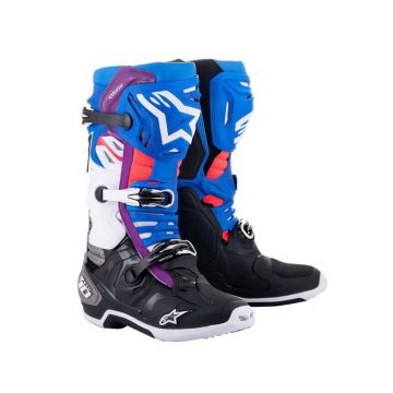 Alpinestars - Tech 10 Supervented Boots - Black/Enamel Blue/Purple/White