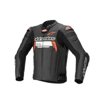 Alpinestars - Missile V2 Ignition Leather Jacket - Black/Red Fluo
