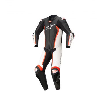 Alpinestars - Missile V2 Leather Suit 1pc - Black/White/Red Fluo
