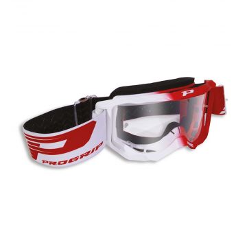 Progrip PG3300 Goggles - White/Red