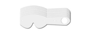 Progrip 3370 Goggle Tear Off -  Clear