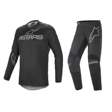 Alpinestars Fluid Graphite Gear Set - Black Dark/Gray - 40