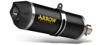 Arrow Exhaust | Race-Tech aluminium "Dark" silencer with carby end cap | Fits: CF Moto  800 MT 2025