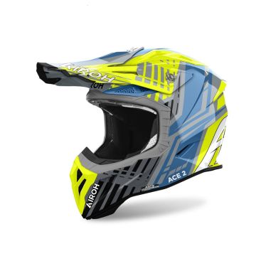 Airoh | Aviator Ace 2 | Proud | MX Helmet | Yellow Gloss