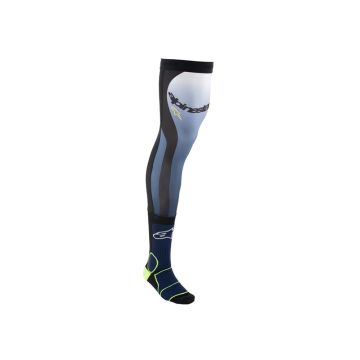 Alpinestars - Knee Brace Socks - Night Navy/Yellow Fluo