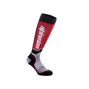 Alpinestars - MX Plus Socks - Black/Gray/Red