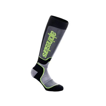 Alpinestars - MX Plus Socks - Black/Gray/Yellow Fluo
