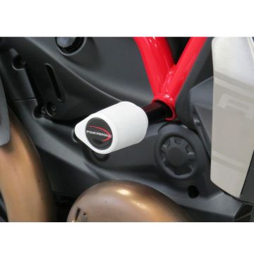 POWERBRONZE Side Crash Post - Ducati - White