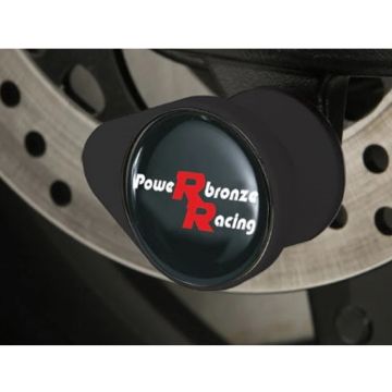 POWERBRONZE Rear Bobbins - Kawasaki ZX6-R  - 05>06 - Black