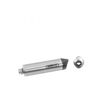 Arrow Thunder Aluminium 'Dark' Silencer With Carby End Cap For Gilera Runner 125/200 2006 > 2008
