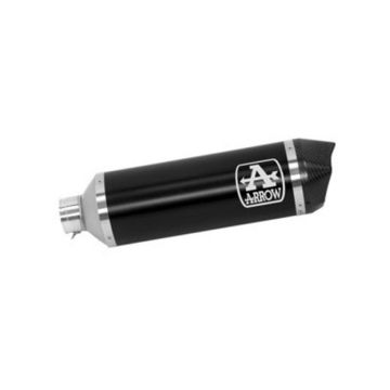 Arrow Urban Aluminium "Dark" Silencer With Carbon End Cap For Piaggio Beverly 300 HPE 2021 > 2024 