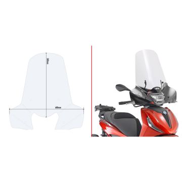 Givi 5616A Windscreen - Transparent - Piaggio Beverly 300-400 HPE (21-22)