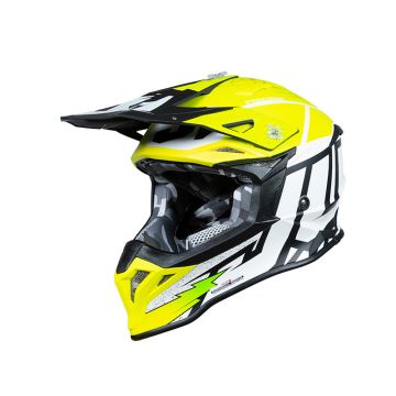 Just1 - MX Helmet - J39 Poseidon - Black/Yellow Fluo/White Matt