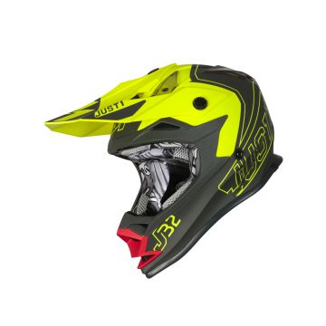 JUST1 - J32 Kids Vertigo MX Helmet - Grey/Red Fluo/Yellow