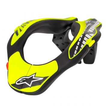 ALPINESTARS YOUTH NECK SUPPORT - BLACK/YELLOW FLUO