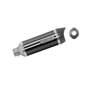 Arrow Thunder Aluminium "Dark" Silencer With Carby End Cap For KTM Duke 390 2013 > 2016