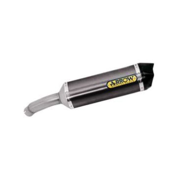 ARROW Race-Tech Aluminium "Dark" Silencer With Carby End Cap For Honda Crossrunner 800 2015