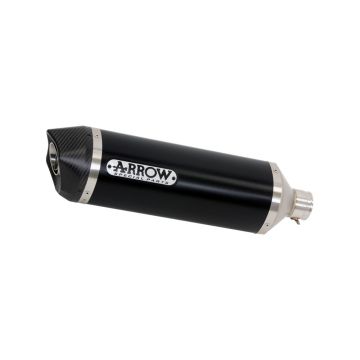 ARROW Race-Tech Aluminium "Dark" Silencer With Carby End Cap For Honda X-ADV 750
