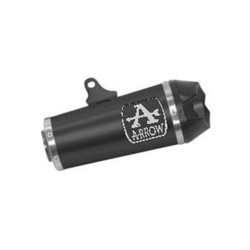 Arrow Works Nichrom "Dark" Silencer With Carby End Cap For Yamaha Tracer 700 2020