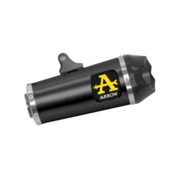 ARROW Works Nichrom "Dark" Silencer With Carby End Cap For Yamaha MT-09 2021