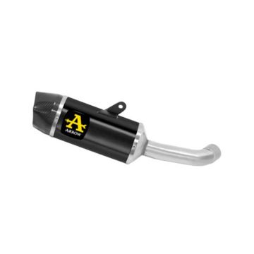 Arrow Indy Race Aluminium "Dark" Silencer With Carby End Cap For KTM Duke 125/390 2021