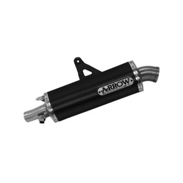 ARROW Maxi Race-Tech Aluminium "Dark" Silencer With Carby End Cap For Honda CRF1100L Africa Twin 2020