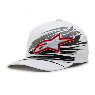 ALPINESTARS ARROW CUSTOM CURVED - WHITE