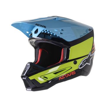 Alpinestars - S-M5 Speed Helmet Ece - Black/Yellow Fluo/LTB/GLS