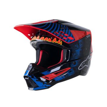 Alpinestars - S-M5 Solar Flare Helmet ECE - Black/Blue Refl./Gray