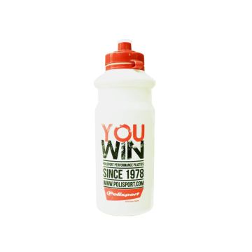 Polisport - Water Bottle 700ml - White/Red