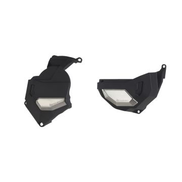 Polisport - Kit Engine Cover Protector Black - Honda Africa Twin CRF1100L DCT - 2014-20
