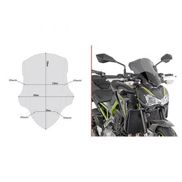 Givi A4118 Specific Screen for Kawasaki Z 900 (17 > 18)