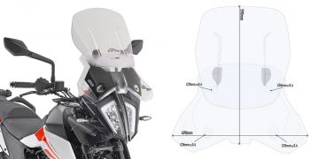 Givi AF7711 Specific Transparent Windscreen for KTM 390 Adventure (20)