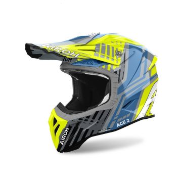 Airoh Aviator Ace 2 Proud Yellow Gloss MX Helmet
