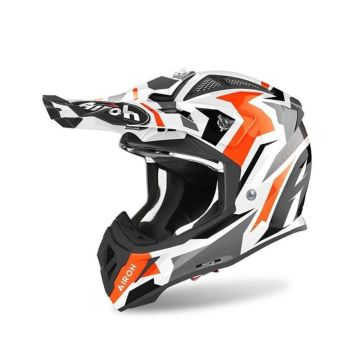 Airoh Aviator Ace Swoop Orange Gloss - MX Helmet